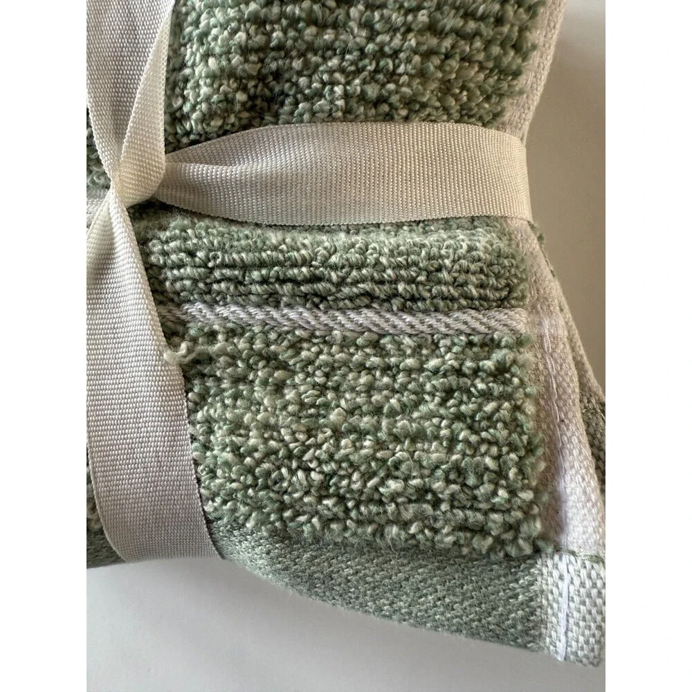 Tommy Bahama Washcloths Facecloths High Tide Mineral Green 100% Cotton Set of 4